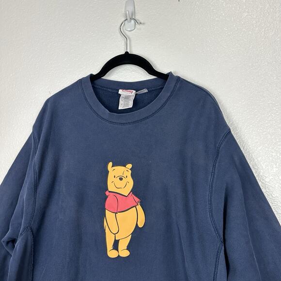 Vintage Disney Sweatshirt Women XL Winnie The Pooh Graphic Pullover Crewneck Y2K - Picture 4 of 12